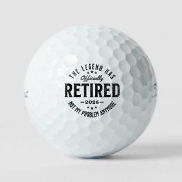 2026年退職したらもう知らない Vintage Retro ゴルフボール