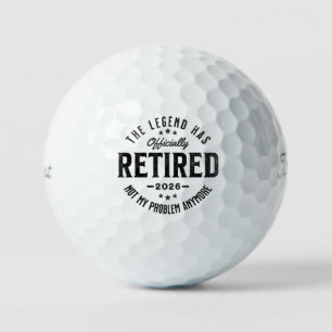 2026年退職したらもう知らない Vintage Retro ゴルフボール