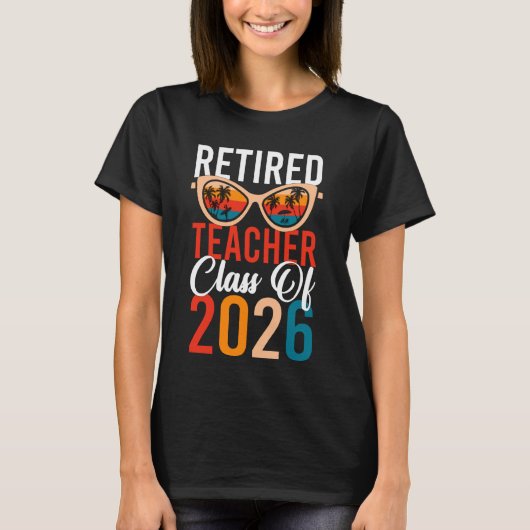 2026年退職した先生クラス退職最終日 Tシャツ (正面)