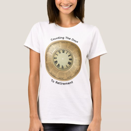 2026年退職までのカウントダウンTシャツ Tシャツ (正面)