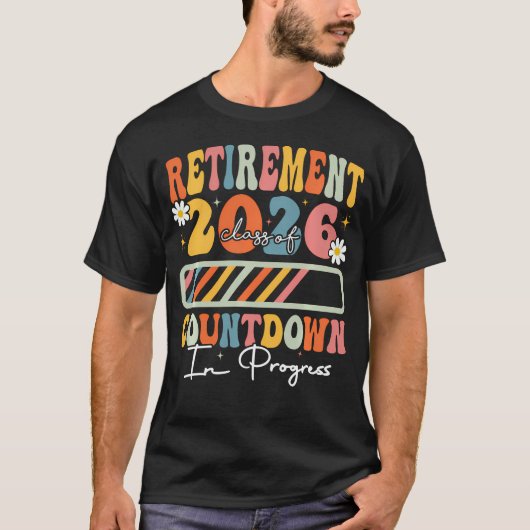 2026年退職クラス 退職教諭 Tシャツ (正面)