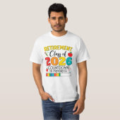 2026年退職教員退職カウントダウン Tシャツ (正面フル)