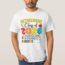 2026年退職教員退職カウントダウン Tシャツ