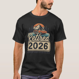 2026年退職記念Tシャツ - 退職おめでとうデザイン Tシャツ