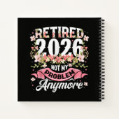 2026年退職 おめでとう フラワー ノートブック (裏面)
