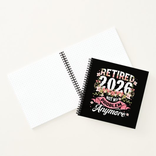 2026年退職 おめでとう フラワー ノートブック (内部)
