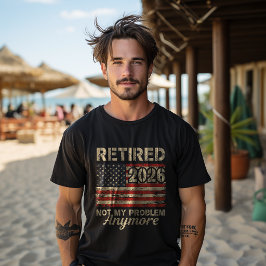 2026年退職 アメリカ国旗 問題外 Tシャツ