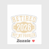 2026年退職 後のことは知らない おもしろ 退職 2026年 シール (シート)