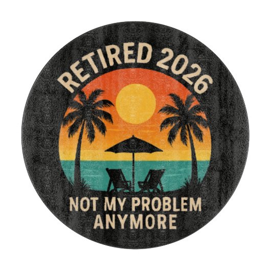 2026年退職 後のことは知らない カッティングボード (正面)