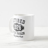 2026年退職 後のことは知らない 退職祝い コーヒーマグカップ (正面左)