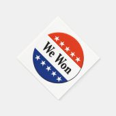 2026年選挙当選おめでとう スタンダードカクテルナプキン (角)