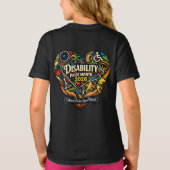 2026年障害者プライド月間ハートTシャツ Tシャツ (裏面)