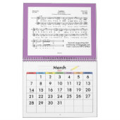 2026年音楽カレンダー 申年 カレンダー (3月 2027)