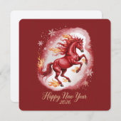 2026年馬の中国暦新年 シーズンカード (正面/裏面)