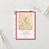 2026年馬の新月QRコードカレンダー カード (正面/裏面インサイチュ)