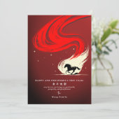 2026年馬年旧正月赤カレンダー シーズンカード (スタンド正面)