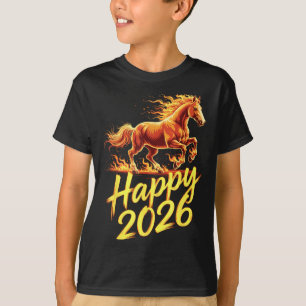 2026年馬年旧正月・春節のお祝いグッズ・中国式新年 Tシャツ
