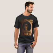 2026年黒いメラニンのシニアアフリカ人の姉・おば・叔母・伯母として誇り Tシャツ (正面フル)