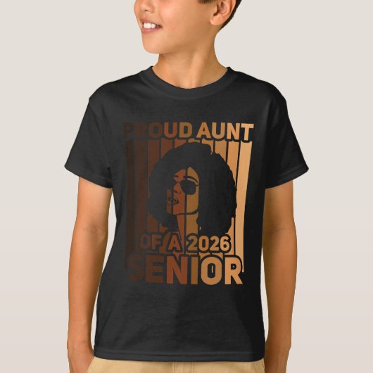 2026年黒いメラニンのシニアアフリカ人女性の自慢のお叔母さん Tシャツ (正面)