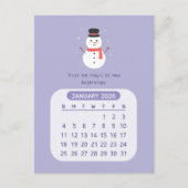 2026年1月かわいいカレンやる気を起こさせるダー ポストカード (正面)