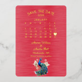 2026年1月 結婚式のご案内 箔招待状 (正面)