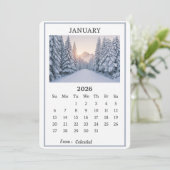 2026年1月 雪山カレンダーページ  招待状 (スタンド正面)