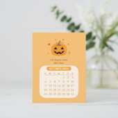 2026年10月かわいいカレンやる気を起こさせるダー ポストカード (スタンド正面)