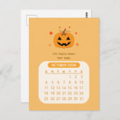 2026年10月かわいいカレンやる気を起こさせるダー ポストカード (正面/裏面)