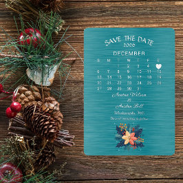 2026年12月の日付を保結婚存 箔招待状