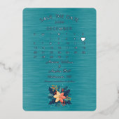 2026年12月の日付を保結婚存 箔招待状 (正面)