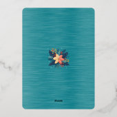 2026年12月の日付を保結婚存 箔招待状 (裏面)