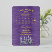 2026年2月 結婚式のご案内 箔招待状 (立ち正面)