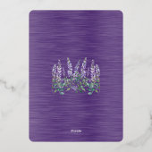 2026年2月 結婚式のご案内 箔招待状 (裏面)