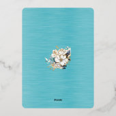 2026年3月結婚式　日程おさえて！ 箔招待状 (裏面)