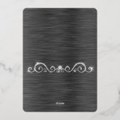 2026年4月結婚式　日程おさえて 箔招待状 (裏面)