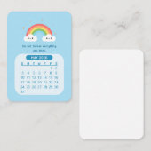 2026年5月かわいいかわいいのカレンやる気を起こさせるダー ノートカード (正面/裏面)