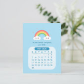 2026年5月かわいいかわいいのカレンやる気を起こさせるダー ポストカード (スタンド正面)