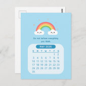 2026年5月かわいいかわいいのカレンやる気を起こさせるダー ポストカード (正面/裏面)