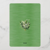 2026年5月の結婚式のお知らせ 箔招待状 (裏面)