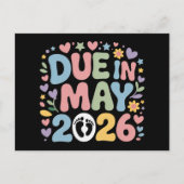2026年5月出産予定 新しいママの妊娠 案内ポストカード (正面)