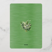 2026年5月結婚式の日程を確保 箔招待状 (裏面)