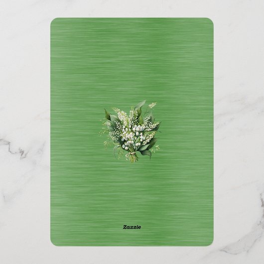 2026年5月結婚式の日程を確保 箔招待状 (裏面)