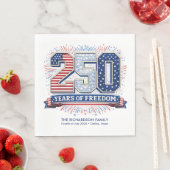 2026年7月4日愛国家族祝祭 スタンダードランチョンナプキン (インサイチュ)
