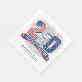 2026年7月4日愛国家族祝祭 スタンダードランチョンナプキン (角)
