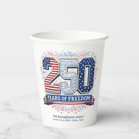 2026年7月4日愛国家族祝祭 紙コップ (正面)