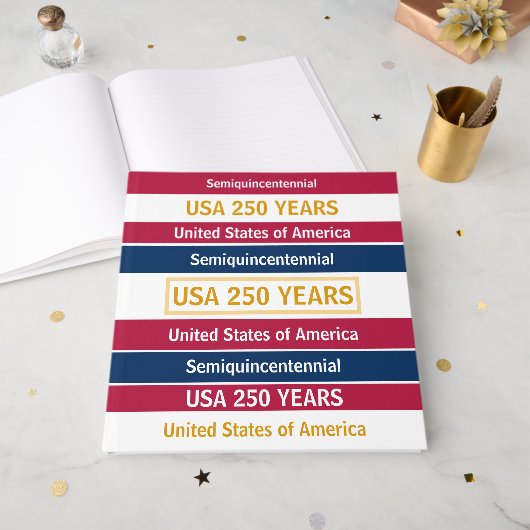2026年7月4日 アメリカ独立250周年記念 ゲストブック (正面見開き)