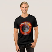 2026年8月12日の日食 トライブレンドTシャツ (正面全面)