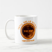2026年8月12日の皆既日食 コーヒーマグカップ (左)