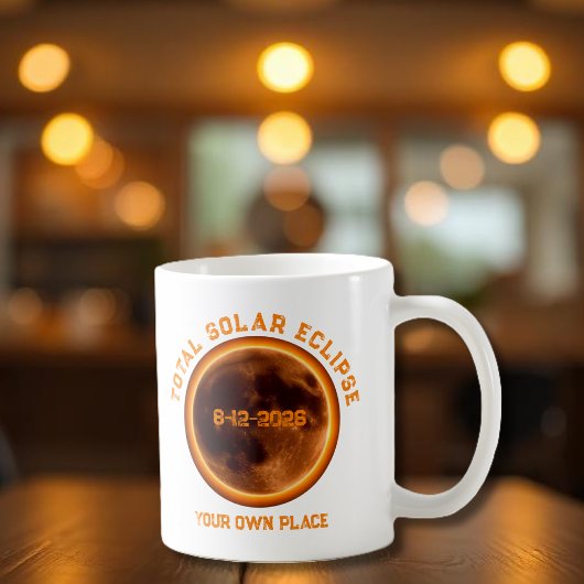 2026年8月12日の皆既日食 コーヒーマグカップ
