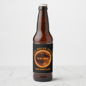 2026年8月12日の皆既日食 ビールラベル (正面)